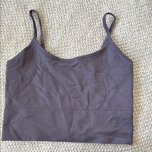 Athleta Purple Ribbed Tank Top